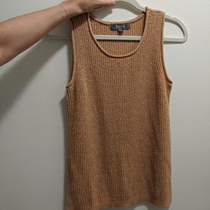 MARLED Soft Orange Knit Tank Top Small